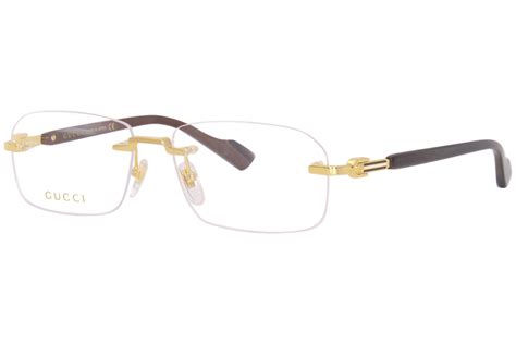 mens gucci semi rimless eyeglasses|discontinued Gucci eyeglass frames.